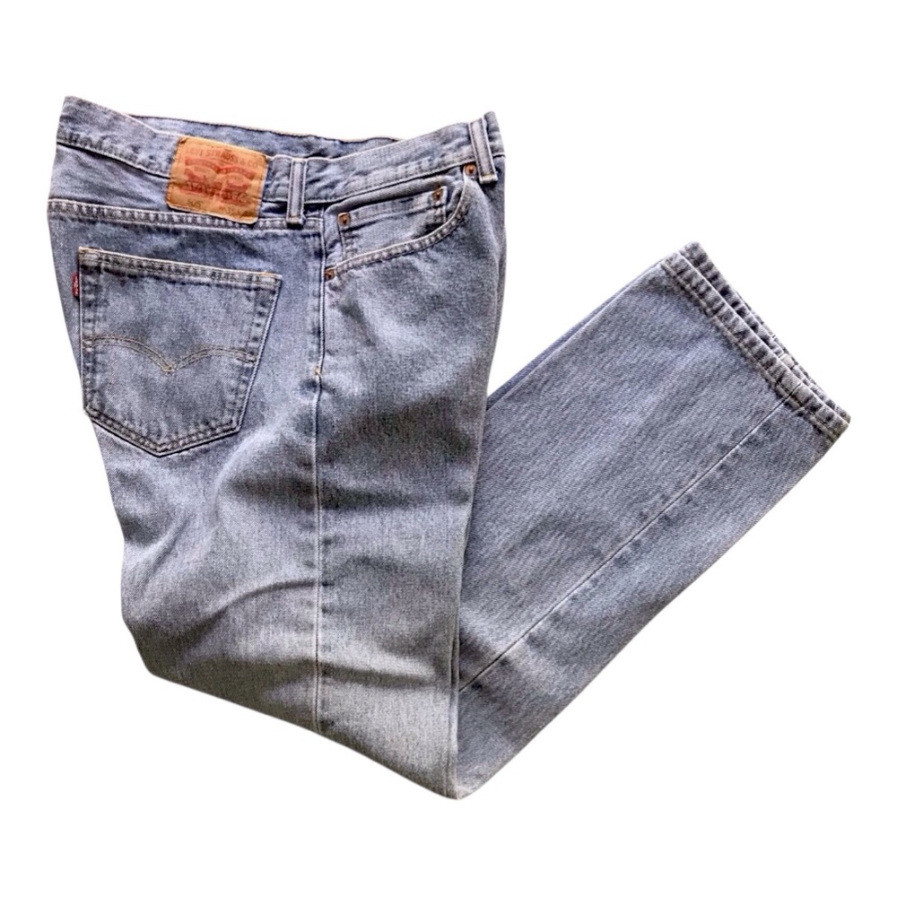Levi's Men's 505 Straight Non Stretch Leg Lightwash Jeans - W35 L32
